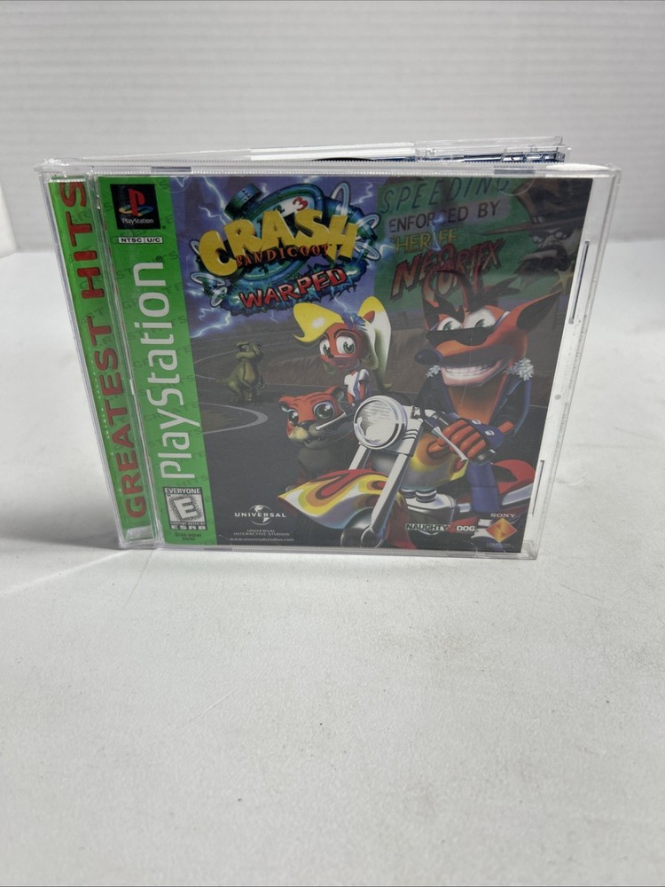 Crash Bandicoot: Warped Greatest Hits (PlayStation 1, PS1, 1998) CIB Complete