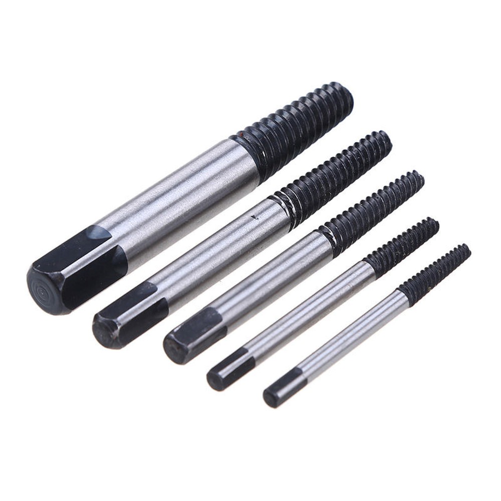 5Pcs Damaged Screw Extractor Set Easy Out Bolt Stud Remover Tools Kit DIY