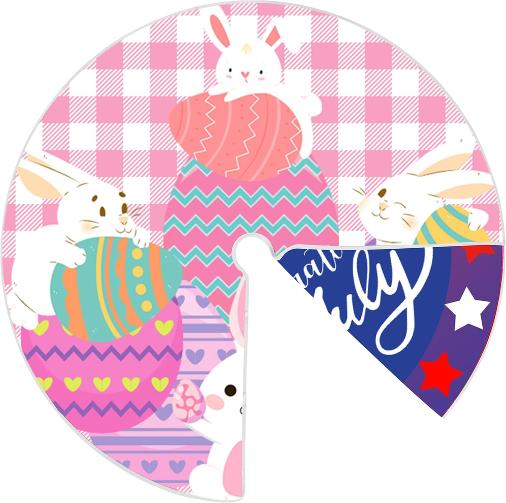 Easter Tree Skirt 4Th of July Tree Skirt 36 Inch American Flag Day Memorial Day