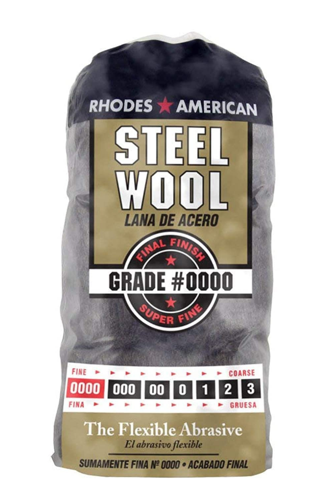 Steel Wool 12 pad Super Fine Grade #0000 Rhodes American Final Finish DEAL!!