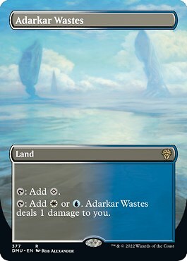 Adarkar Wastes Borderless Card Regular Edition from Dominaria United Set MTG