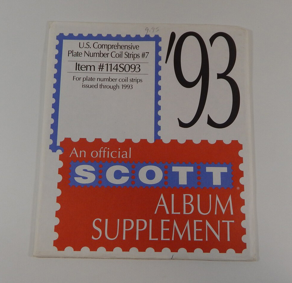 Scott U.S. Comprehensive Plate Number Coil Strips #7 1993 Stamp Album Pages