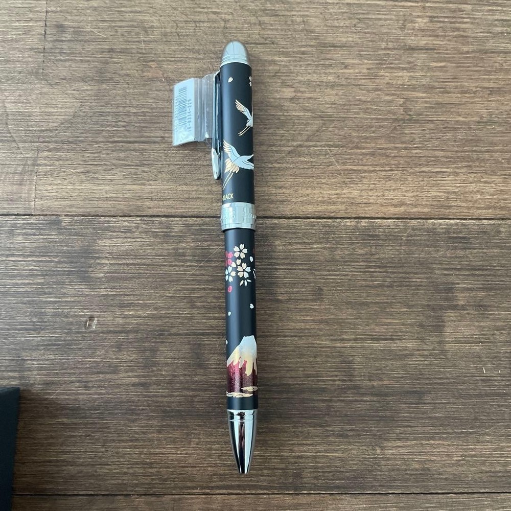 Sailor Yumi Makie Composite Pen Crane Black #e8d971