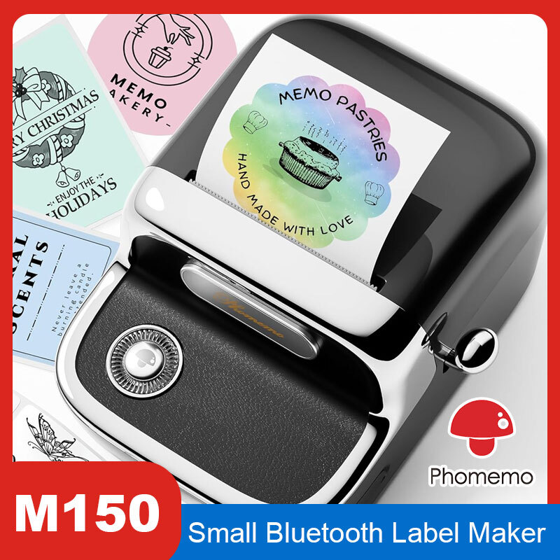 Upgrade Phomemo M150 2 Inch Bluetooth Barcode Label Printer Sticker Machine