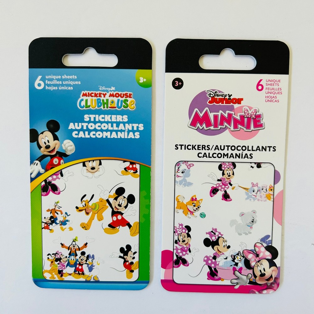 Mickey Mouse Clubhouse + Minnie Mouse Disney stickers by Sandylion 12 sheets