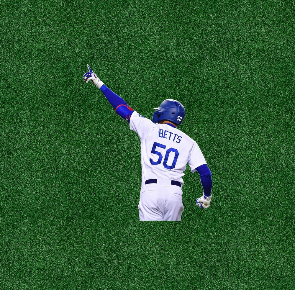 Los Angeles Dodgers Mookie Betts vinyl decal in multiple sizes