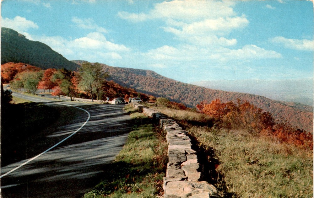 Virginia, Luray, Stony Man Mountain, Skyline Drive, Shenandoah Postcard