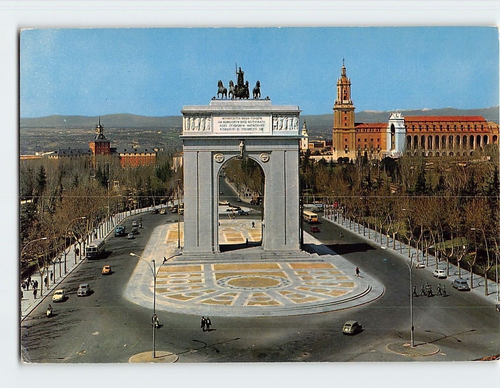 Postcard Triumphal Arch Madrid Spain