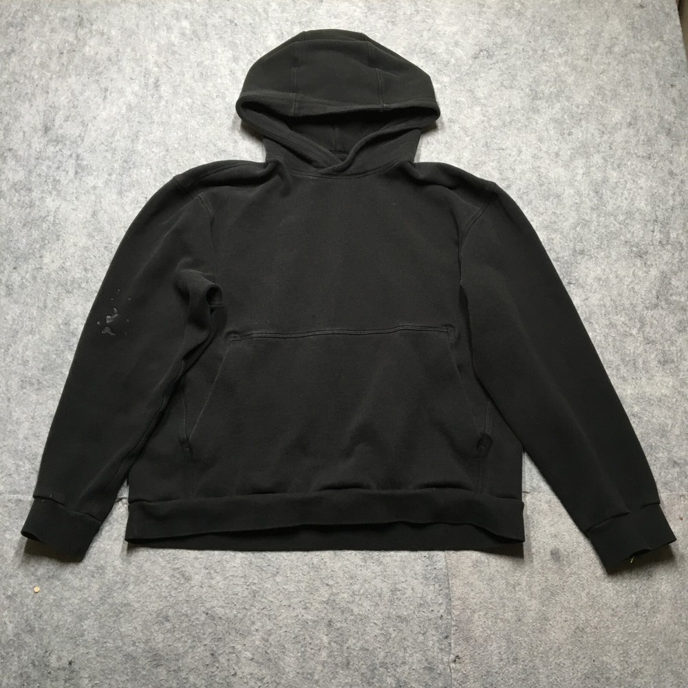 Lululemon Steady State Hoodie Mens Large L Black Heavyweight Pullover