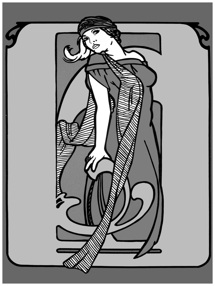 Decor B&W Poster.Fine Graphic Art Design.Deco Girl Fashion.Wall Home Design.797