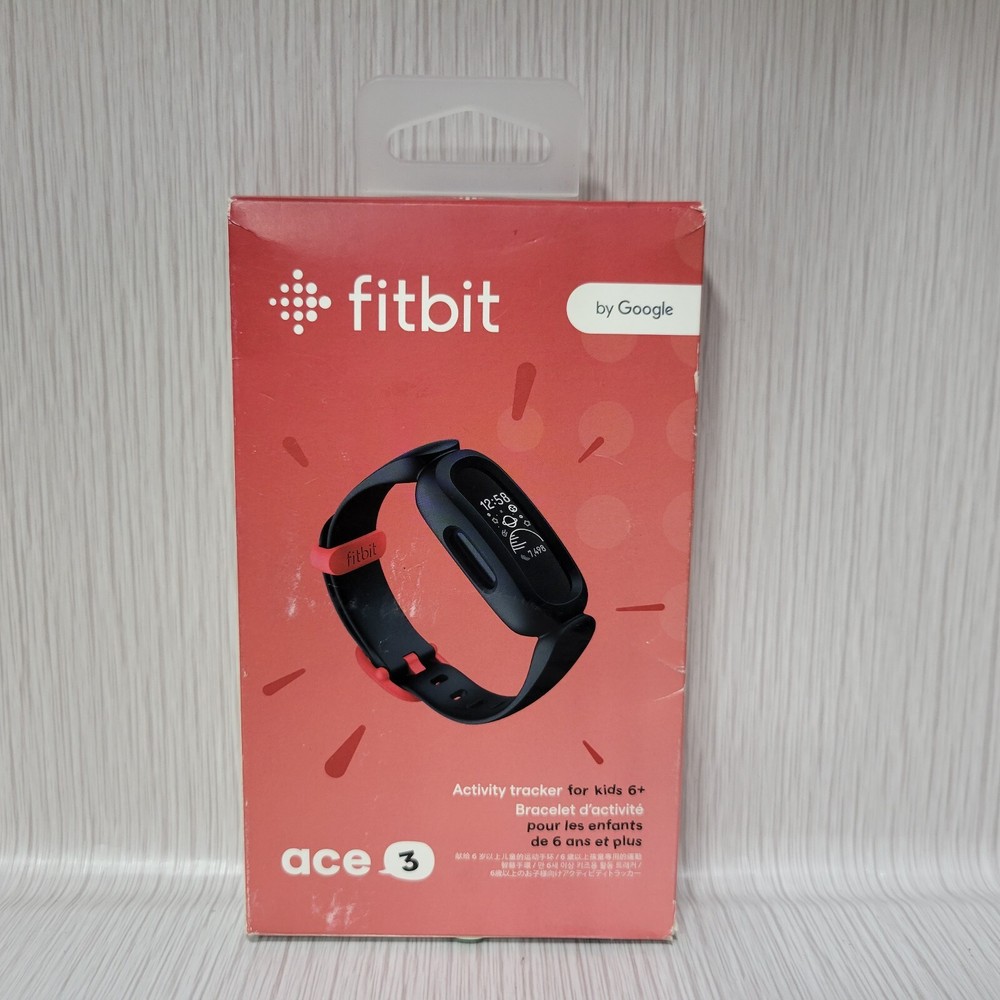 Fitbit Fitness Tracker Ace 3 for Kids 8 Days Battery Life - Black / Sport Red™-image