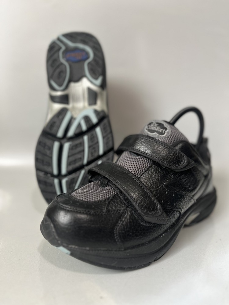 Dr. Comfort Winner X-Depth Shoes Sneakers Mens Size 8 2E Black Orthotic Diabetic