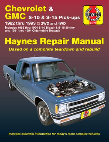 Chevrolet & GMC S-10 & S-15 Pick-ups Repair Manual, 1982 thru 1993 - ACCEPTABLE