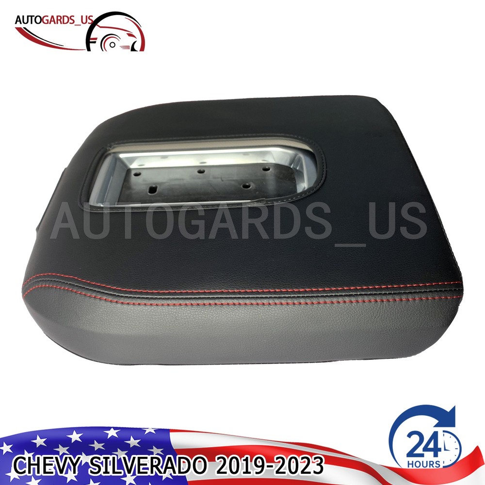 Console Armrest Protect Cover Cushion Pad Black For 2019-2023 Chevy Silverado