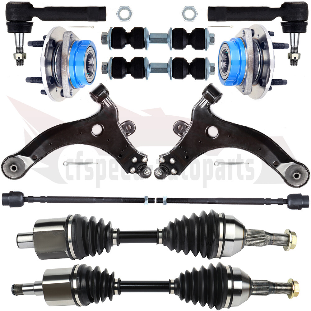 12PCS Front Control Arm with Wheel Hub Bearing CV Axle Shaft For LaCrosse Impala