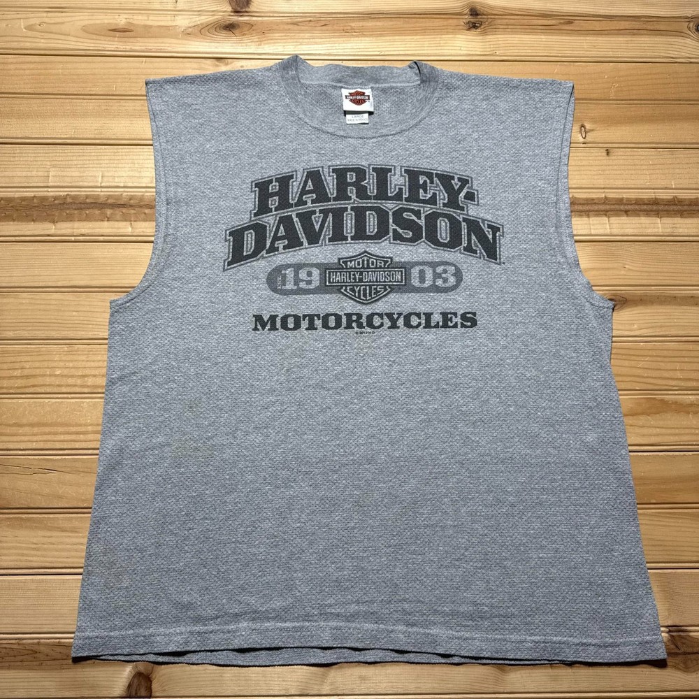 Harley-Davidson Dillon Brothers Omaha Fremont Nebraska Mesh Muscle Shirt - Large