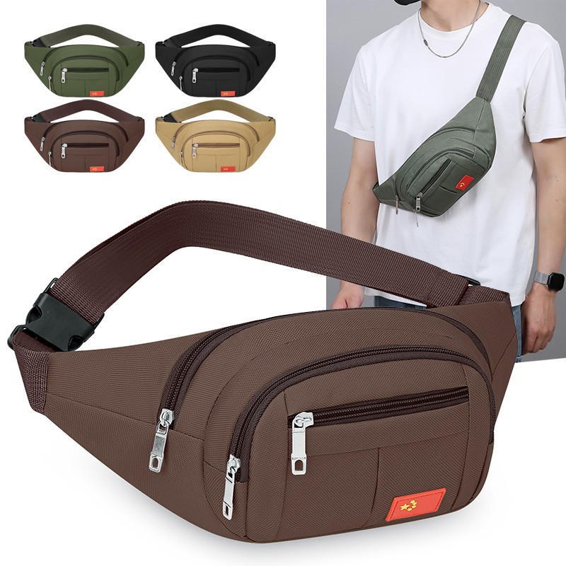 Men Women Fanny Pack Belt waist Bag Cross body Sling Shoulder Travel Sport Pouch
