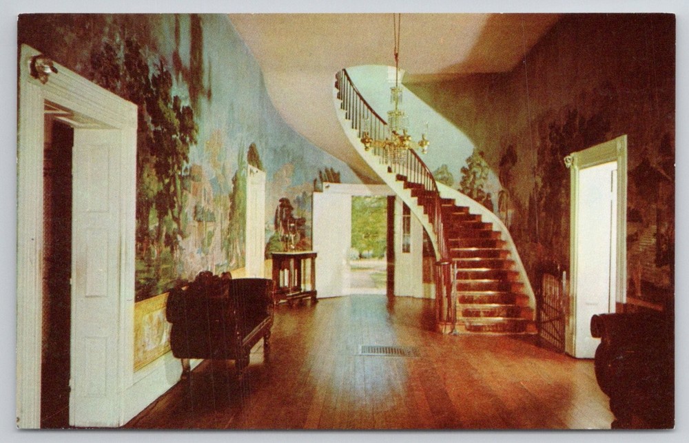 Andrew Jackson's Hermitage Hall TN Curteichcolor Postcard