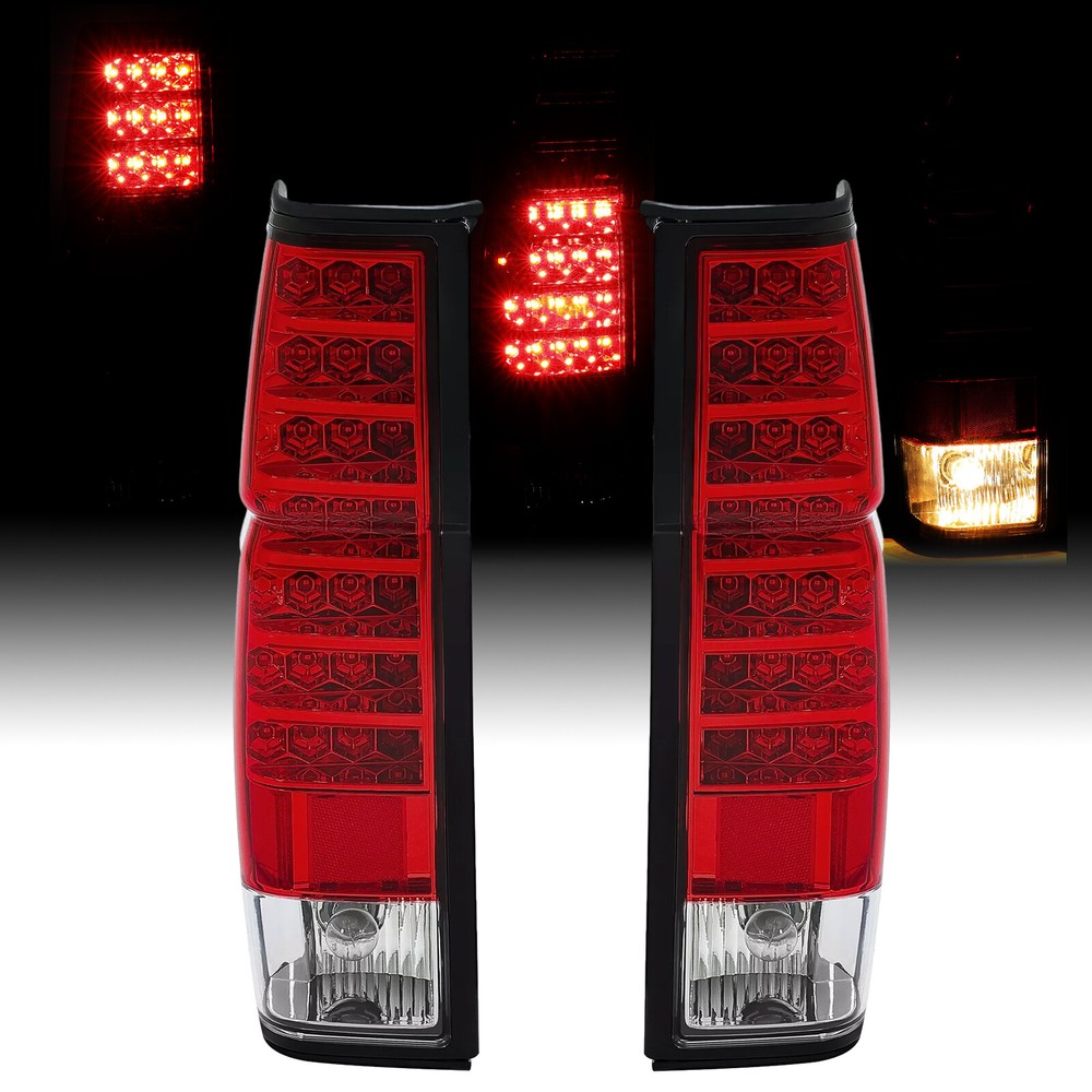 Left Right LED Tail Lights for Nissan D21 Hardbody Pickup 1986-1997