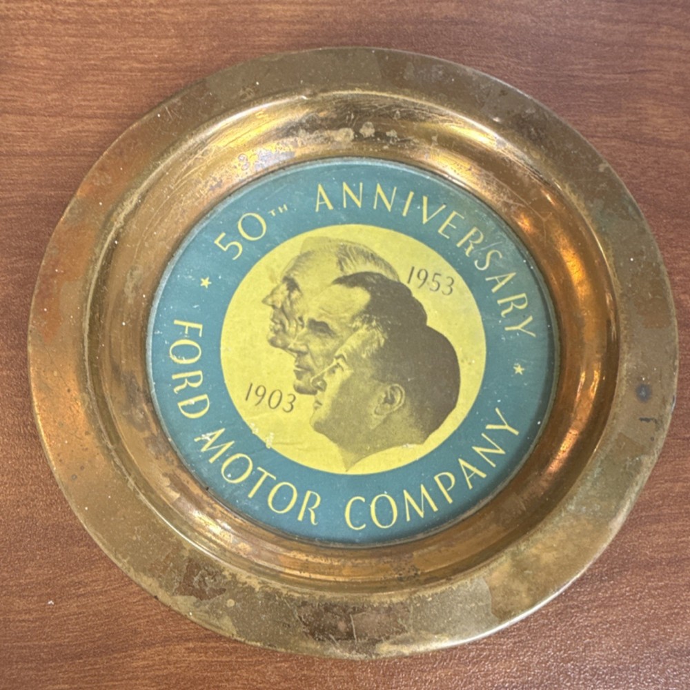 Ford Motor Company 50th Anniversary Gold Promo Car Auto Advertising