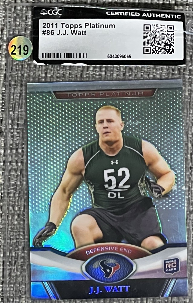 2011 Topps Platinum - J.J. Watt #86 (RC) CGC Authentic