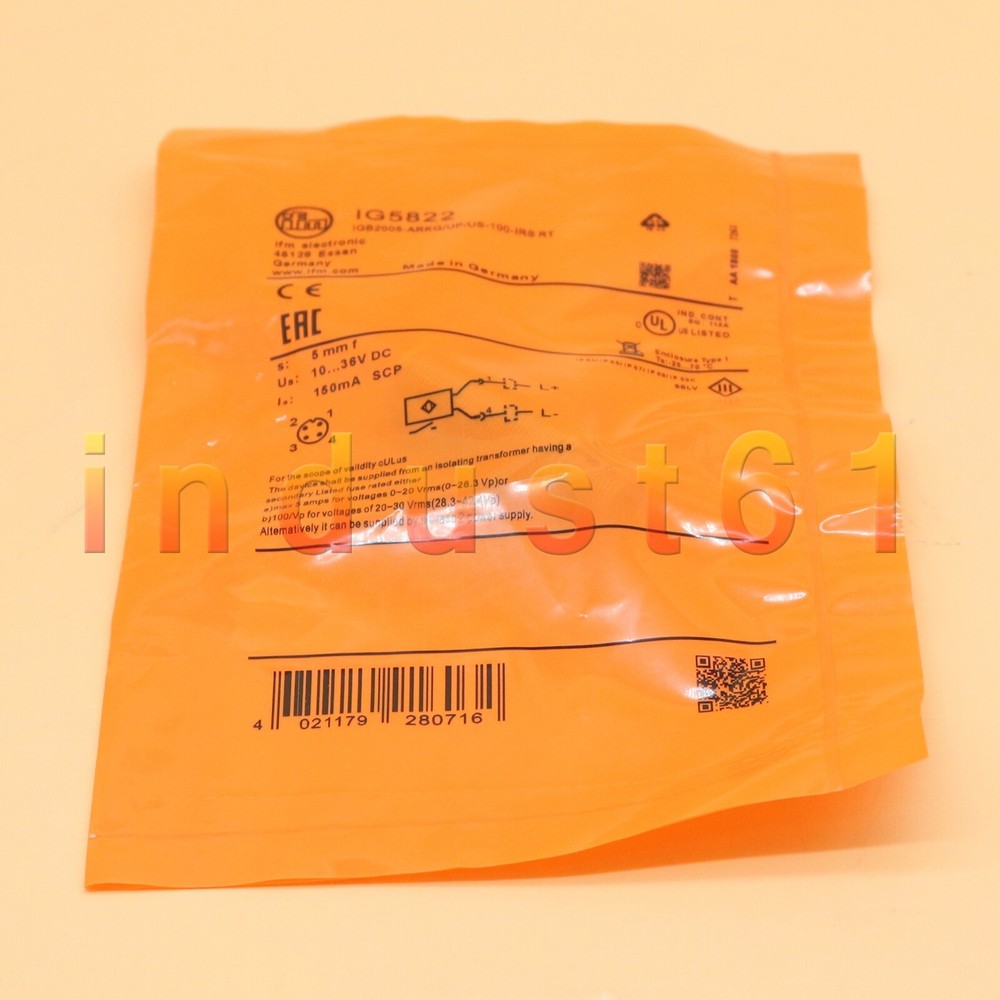 1PC New IFM Proximity Switch Sensor IG5822 #jg