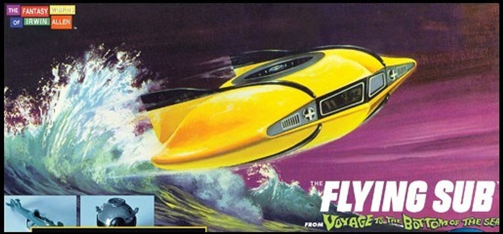 Moebius Mini Flying Sub from Voyage to The Bottom of The Sea Model Kit