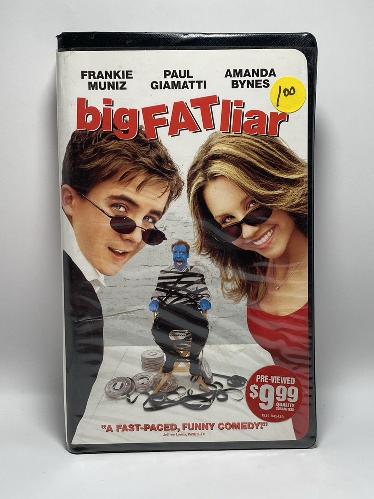 Big Fat Liar (VHS, 2002, Clamshell)