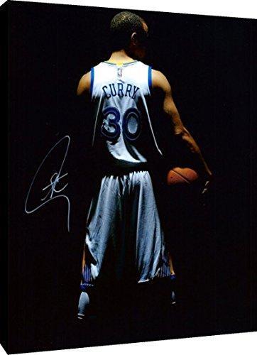Metal Wall Art: Stephen Curry #30 Autograph Print - Golden State Warriors