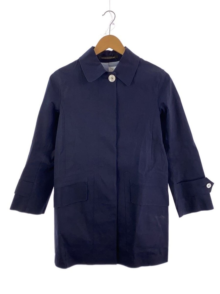 Mackintosh Trench Coat/34/Cotton/Nvy 60301