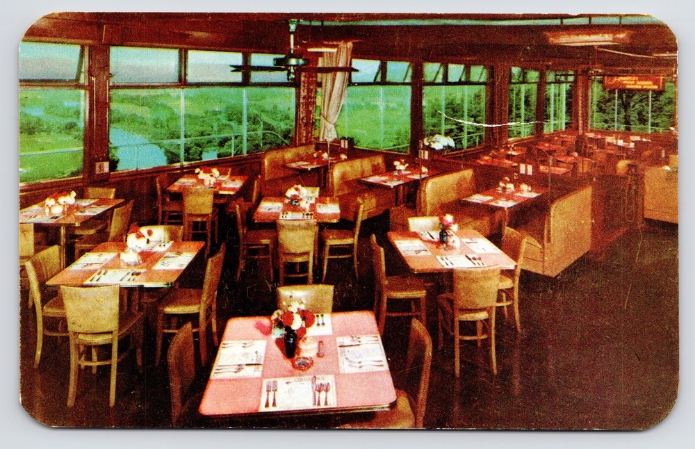 1950s~O'Briens Restaurant~Dining Room~Waverly New York NY~Vintage Postcard