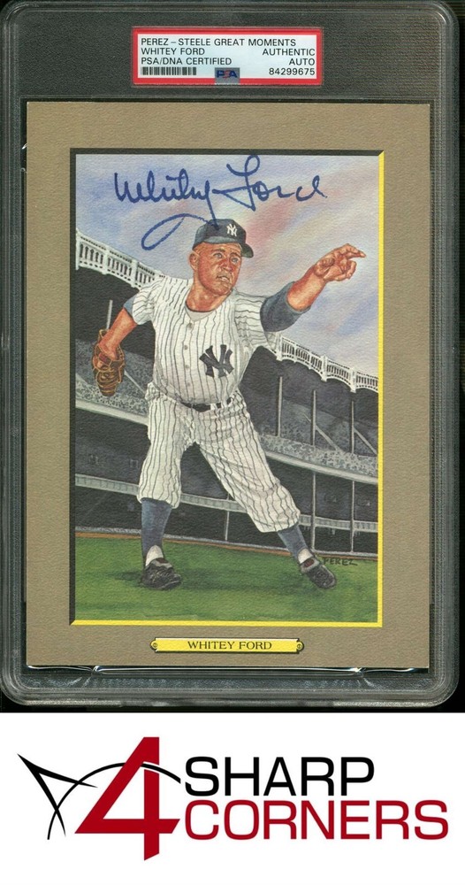 1985 Perez-Steele Great Moments #5 Whitey Ford Hof #/5000 Psa Authentic Dna AutoOver 20 years of trusted service on eBay. Shop today!