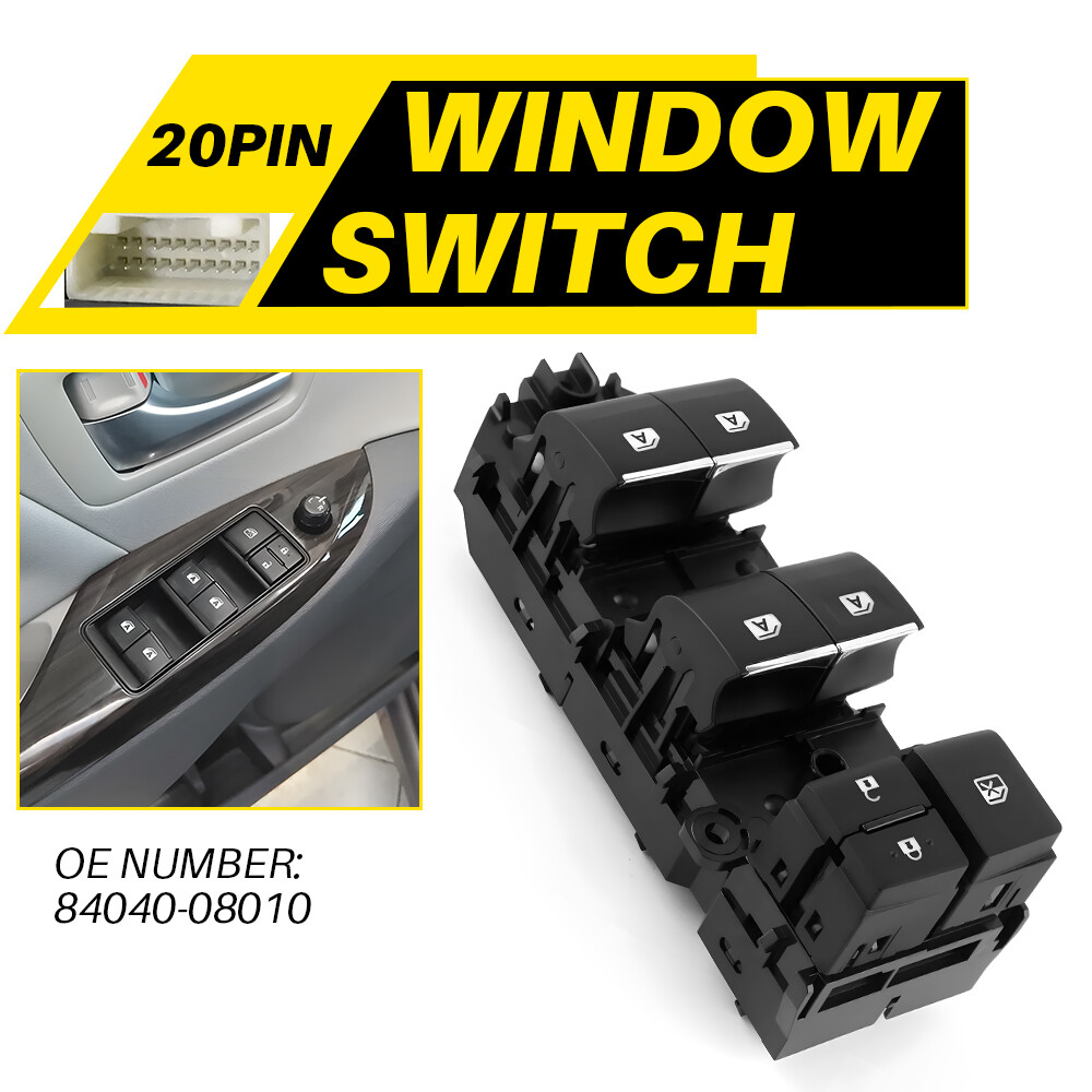 Power Window Master Driver Switch Control For 15-20 Toyota Sienna 84040-08010 M