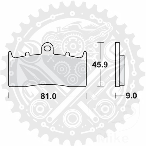 TRW Brake Pad Compatible with BMW R 1200 C 2004-2005 Models