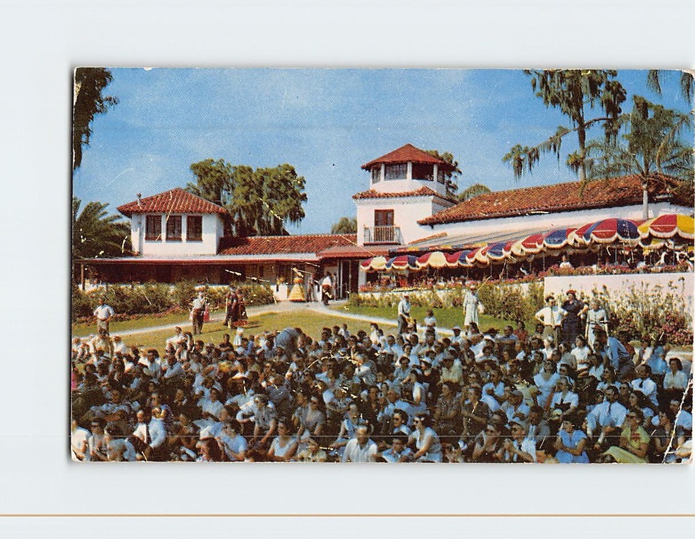 Postcard Club House At Beautiful Cypress Gardens Florida USA