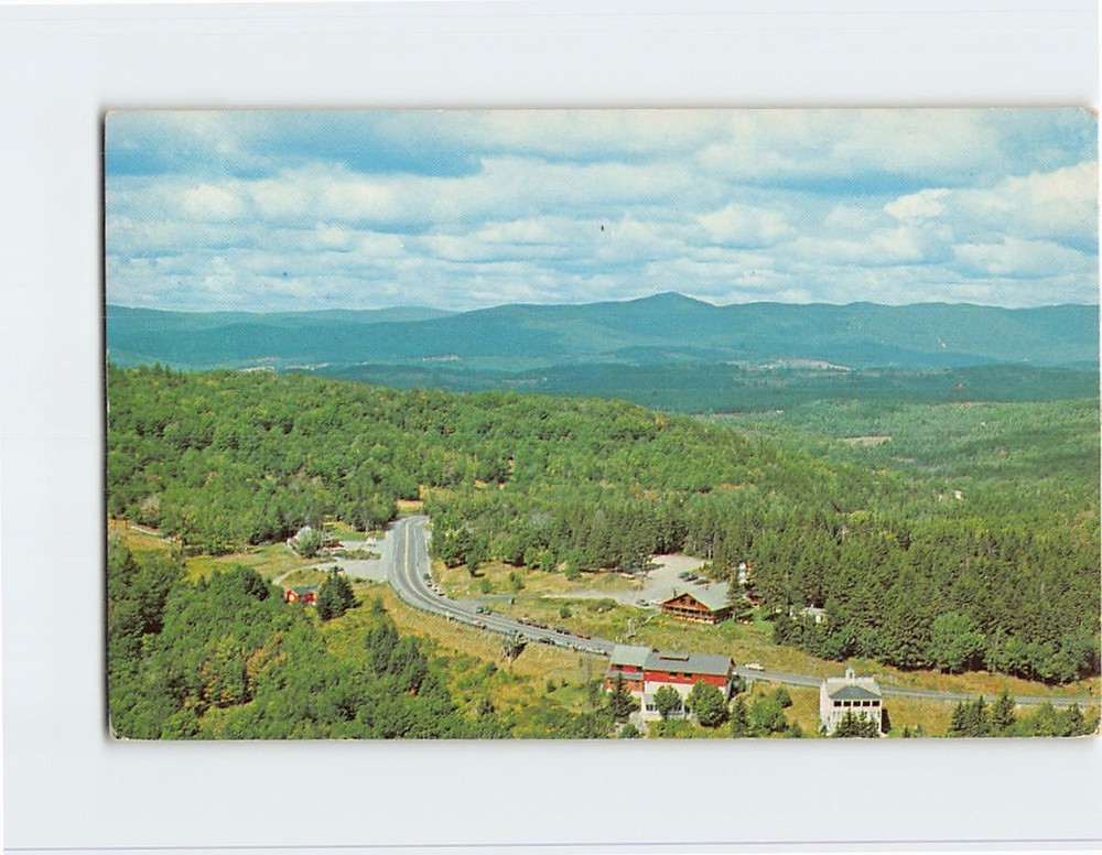 Postcard Aerial View of Hogback Mountain Route 9 Molly Stark Trail Marlboro VT