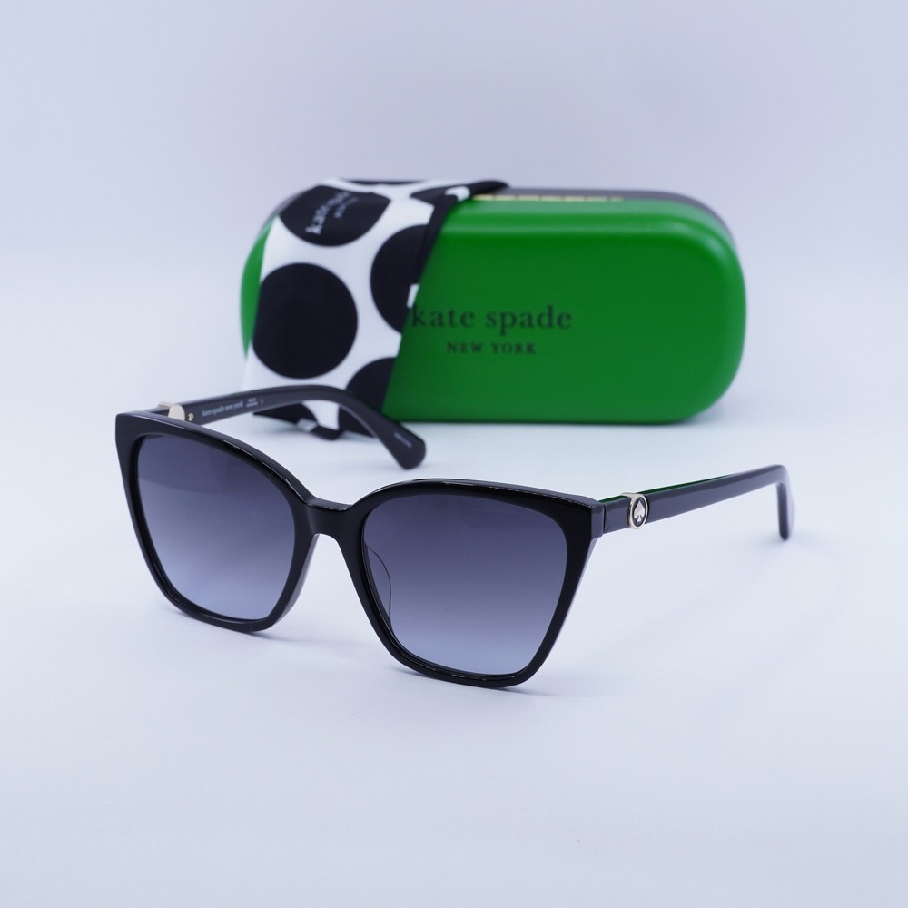 Kate Spade AMIYAH Gradient Black Dark Grey Sunglasses 56-17-140