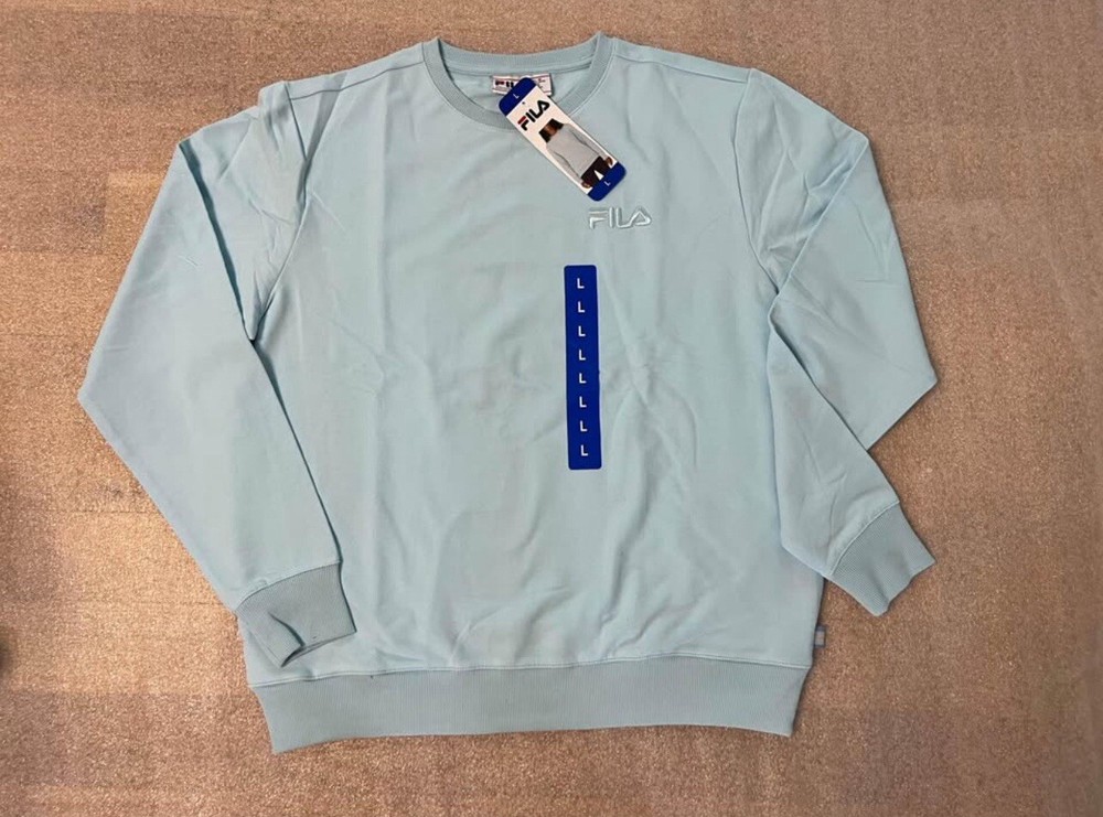 FILA Women's Long Sleeve Sweatshirt French Terry Crew Neck Size L