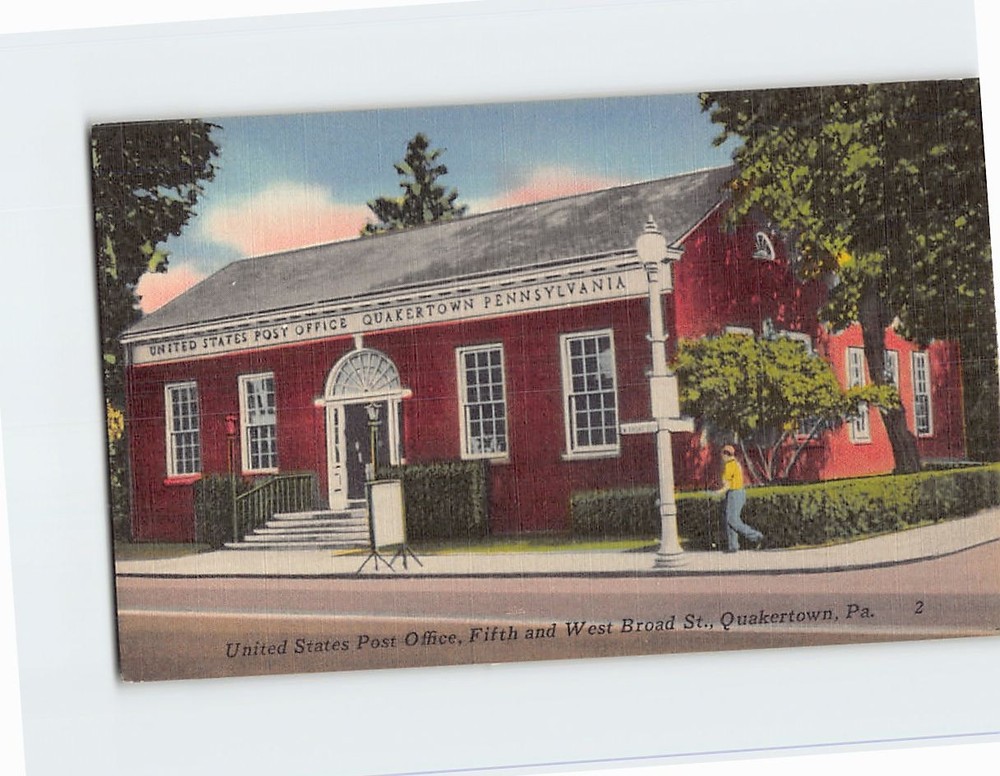Postcard United States Post Office Quakertown Pennsylvania USA