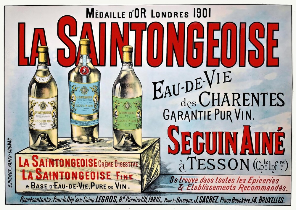 Vintage French Liquor Advertisement Wall Art Poster Premium Quality