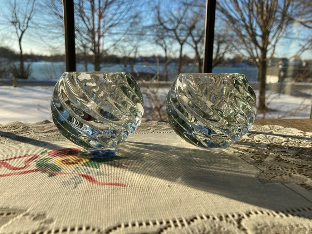 Set of 2 Partylite Illusions Tealight Votive Candle Holder 3.3