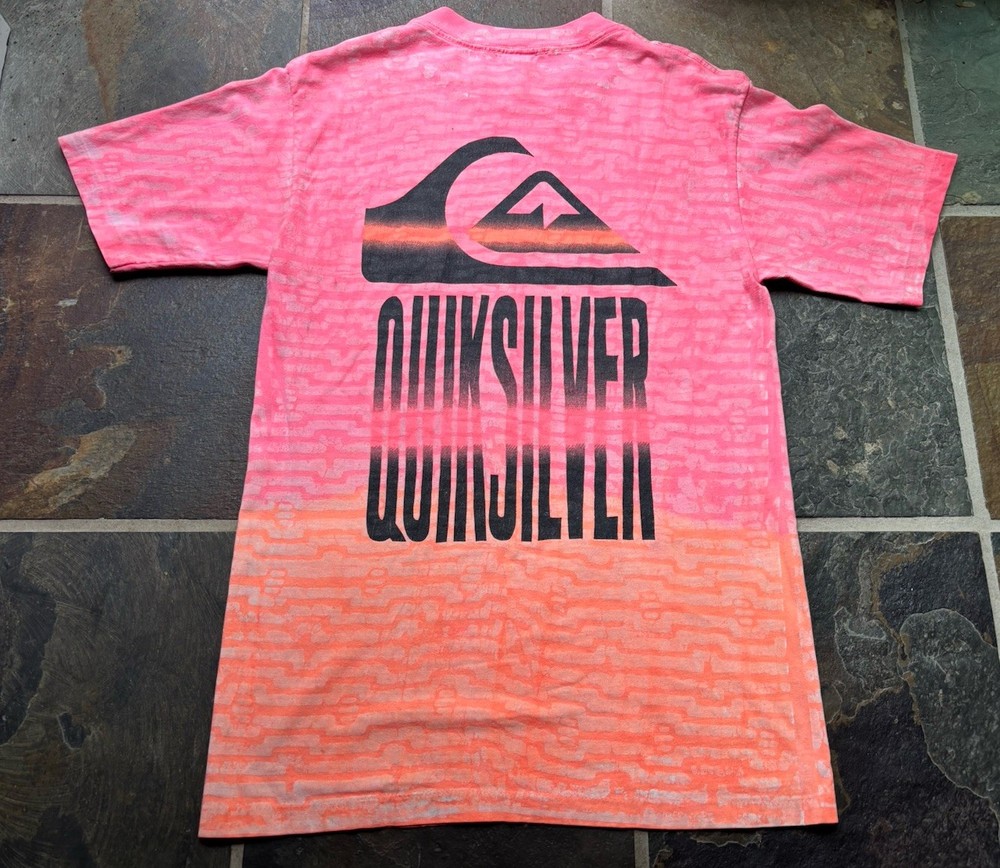VTG 90s Rare INSANE Quiksilver Surf Tee.single Stitch/usa .medium