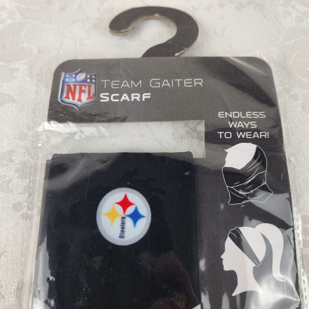 Pittsburgh Steelers NFL Logo Neck Gaiter Scarf Headband by FOCO Unisex