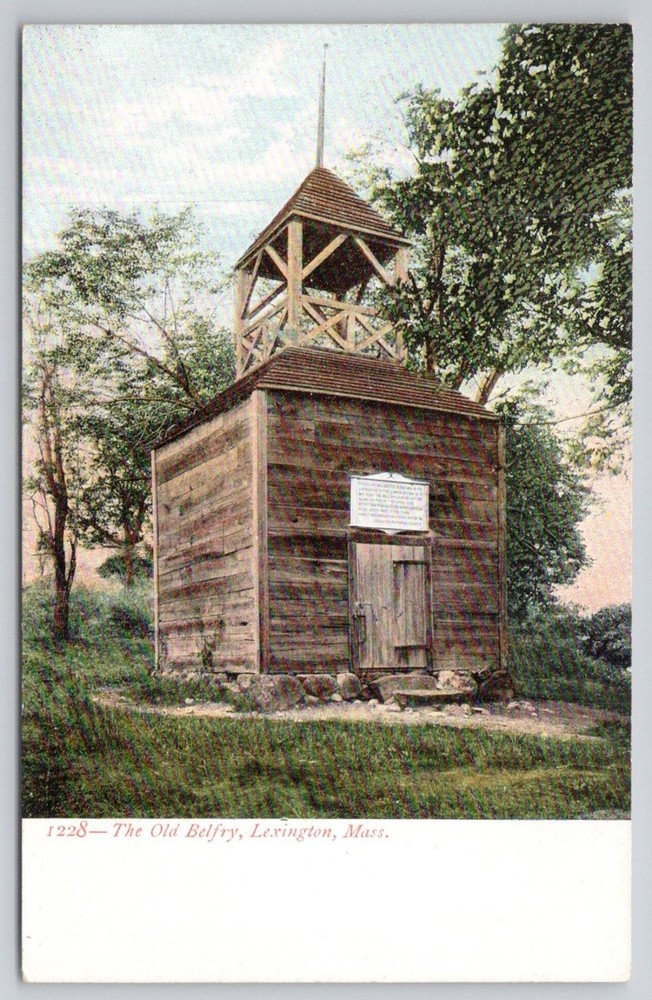 Old Belfry Lexington MA Postcard c1910 Printed Germany Massachusetts History