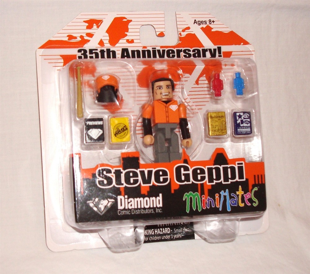 Steve Geppi Minimate Diamond Comic Distributors 35th anniversary mini figure DST