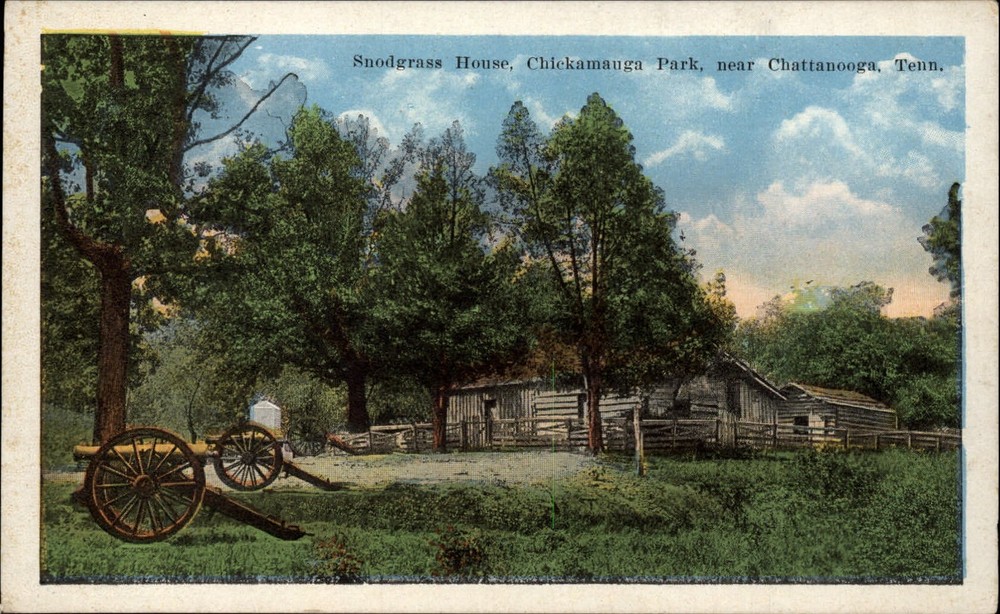 Chattanooga Tennessee ~ Chickamauga Park ~ Snodgrass House ~ postcard sku073
