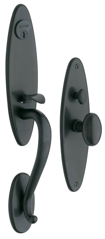 Baldwin 6573.102.ENTR  Lockset Trim for Reverse Left-Hand Door,Oil Rubbed Bronze