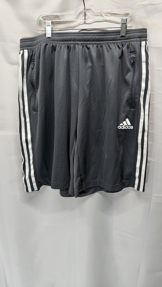 Mens Adidas Aeroready Size XL Gray Gym Shorts