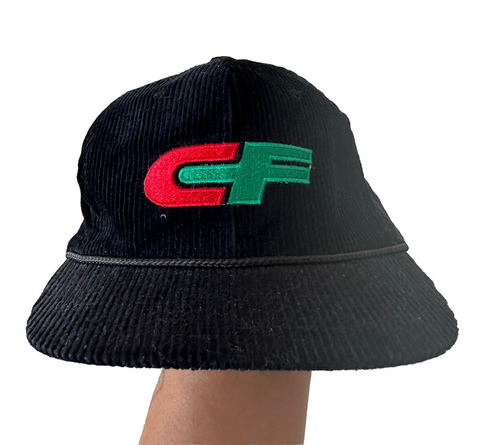 Vintage 90s Consolidated Freight CF Trucking Snapback Corduroy Hat Tonkin NWOT