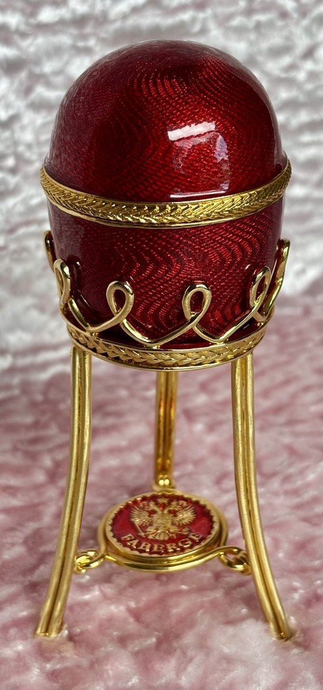Faberge Menagerie Egg Red In Original Box with COA